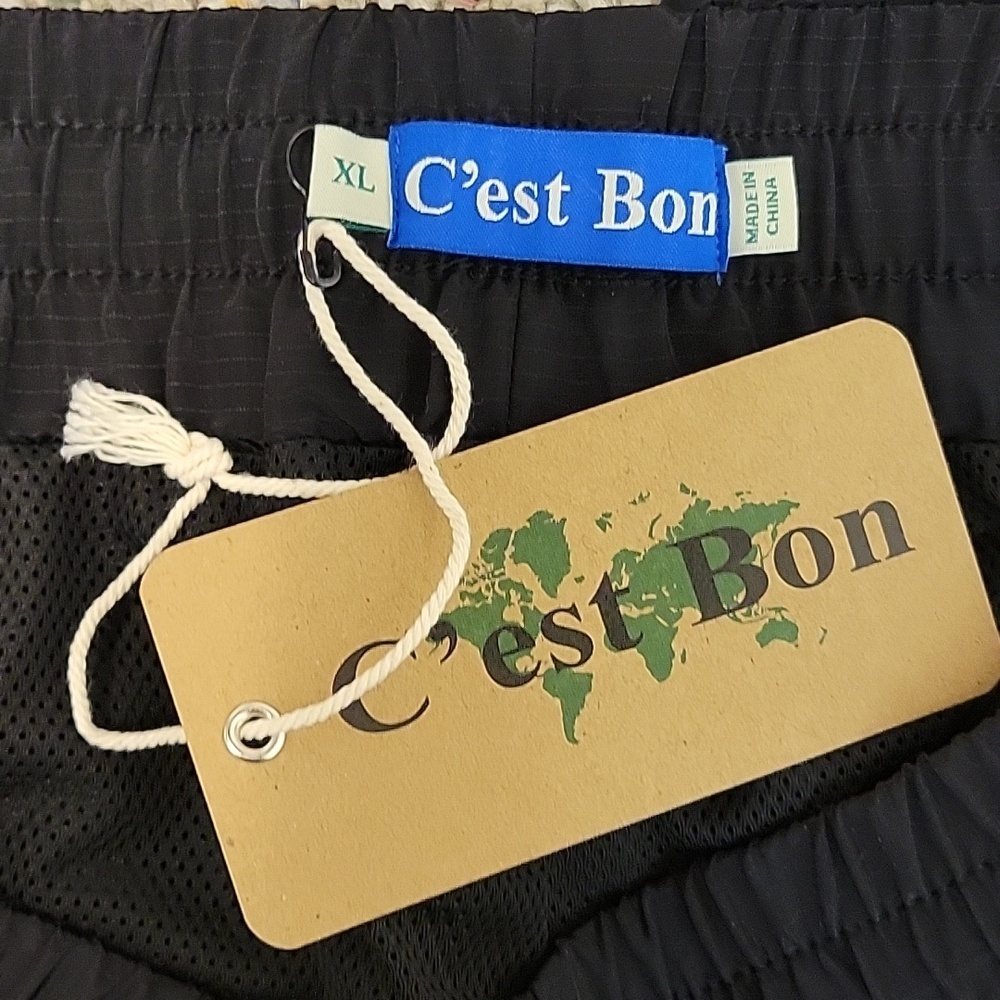 C'est Bon Men's Black Tactical Track Pants XL New Streetwear Contemporary - Picture 4 of 6